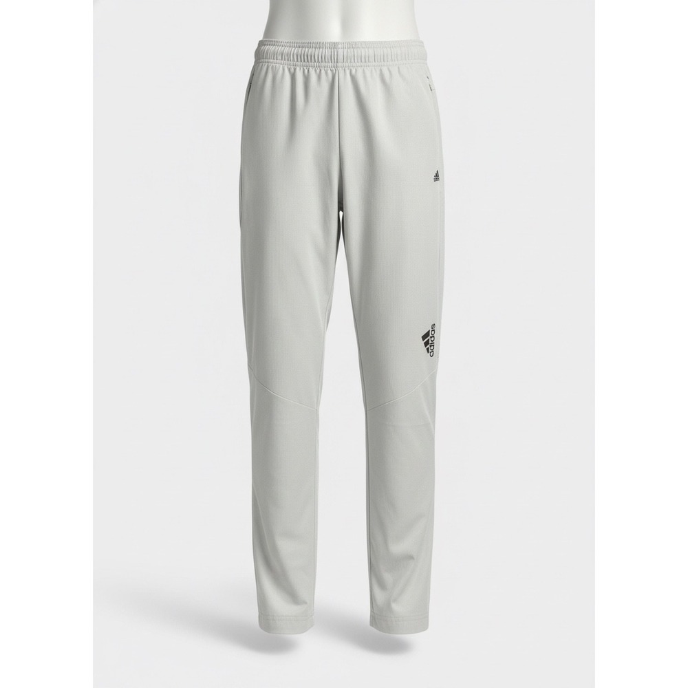 Adidas Aeroready Kids Athletic Pants Sage Green Grey Size Small S Zip Pocket